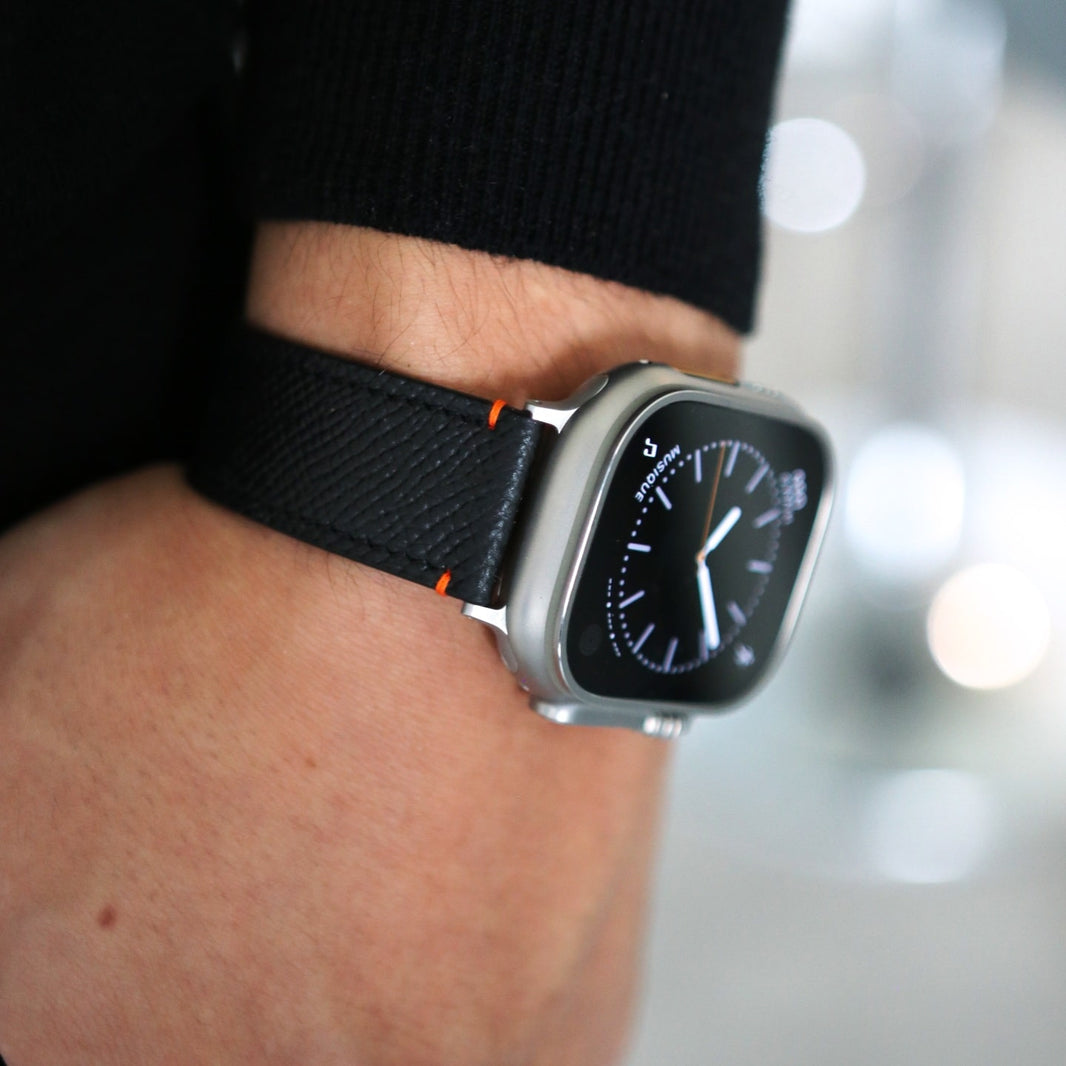 Apple Watch Band - Noir Ultra Edition - French Epsom leather
