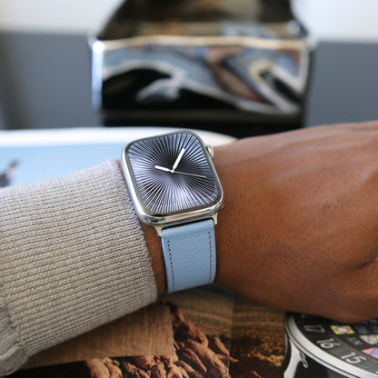 Apple watch band - Aqua Vista Edition - French Chèvre leather