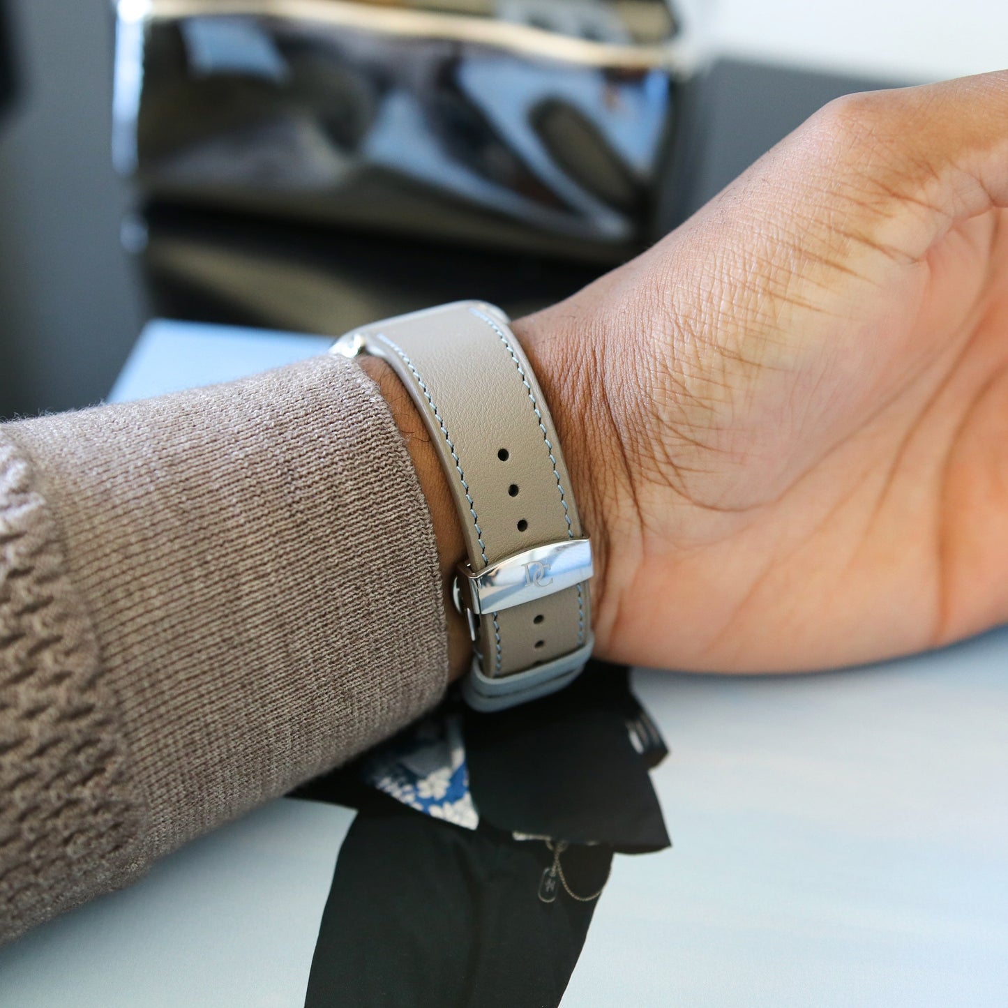 Apple Watch Band - Terre Bleue Edition - French swift leather