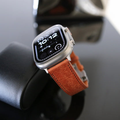 Apple Watch Band - Marron Doré Edition - Italian Martino Leather
