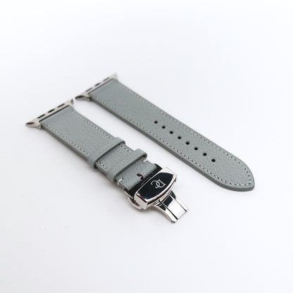 Apple watch band - Gris Galet Edition - French Chèvre leather