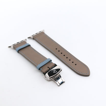 Apple Watch Band - Terre Bleue Edition - French swift leather