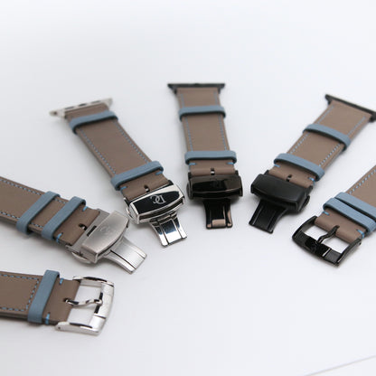 Apple Watch Band - Terre Bleue Edition - French swift leather