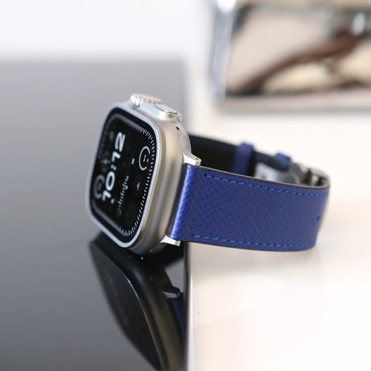 Apple Watch Band - Royal Blue Edition - French Epsom leather