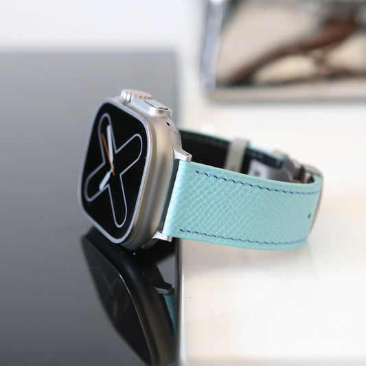 Apple Watch band - Blue Lagoon Edition - French Epsom leather