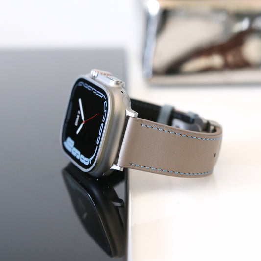 Apple Watch Band - Terre Bleue Edition - French swift leather