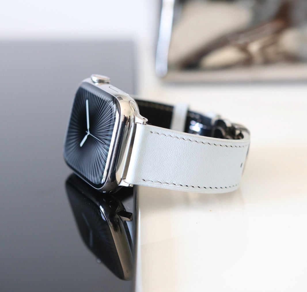 Apple Watch band - Bleu Clair Edition - French Swift leather