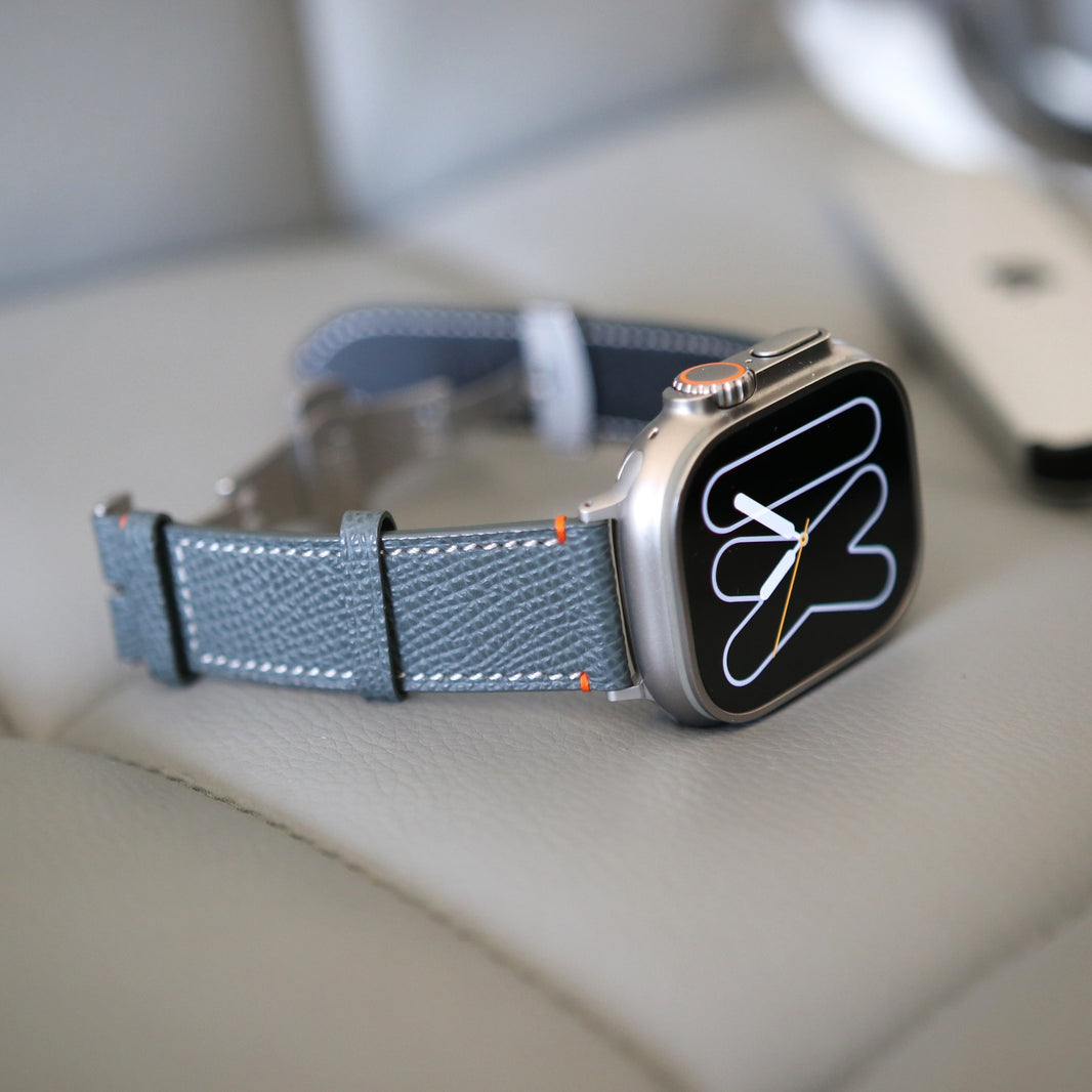 Apple Watch band - Gris Vert Ultra Edition - French Epsom leather