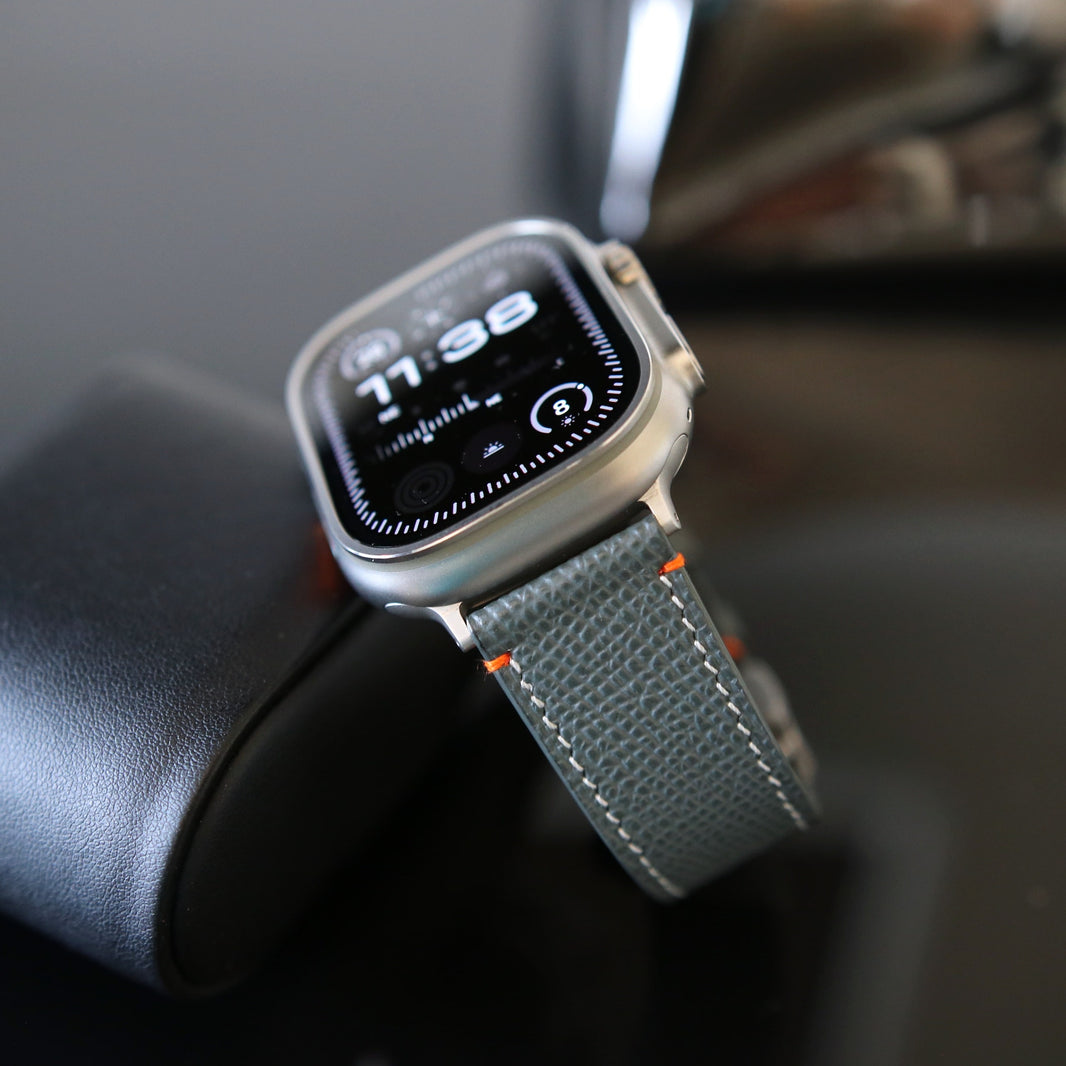 Apple Watch band - Gris Vert Ultra Edition - French Epsom leather