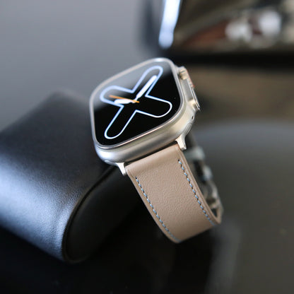 Apple Watch Band - Terre Bleue Edition - French swift leather