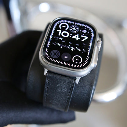 Apple Watch Band - Noir Heritage Edition - Italian Martino Leather