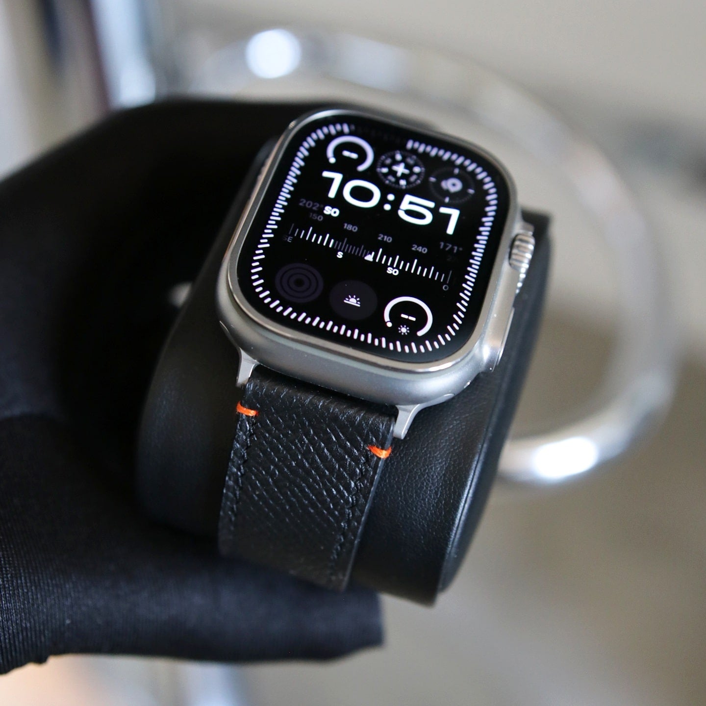 Apple Watch Band - Noir Ultra Edition - French Epsom leather