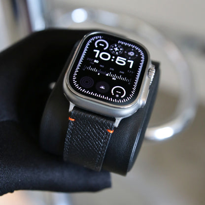 Apple Watch Band - Noir Ultra Edition - French Epsom leather