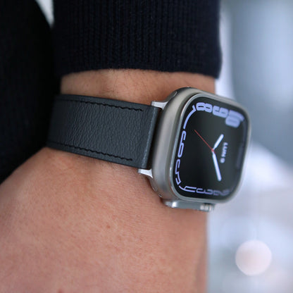 Apple watch band - Gris Orage Edition - French Chèvre leather