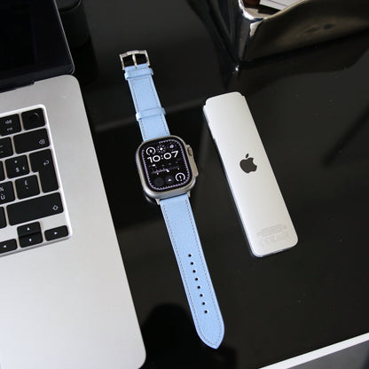 Apple Watch band - Aqua Vista Edition - French Chèvre leather