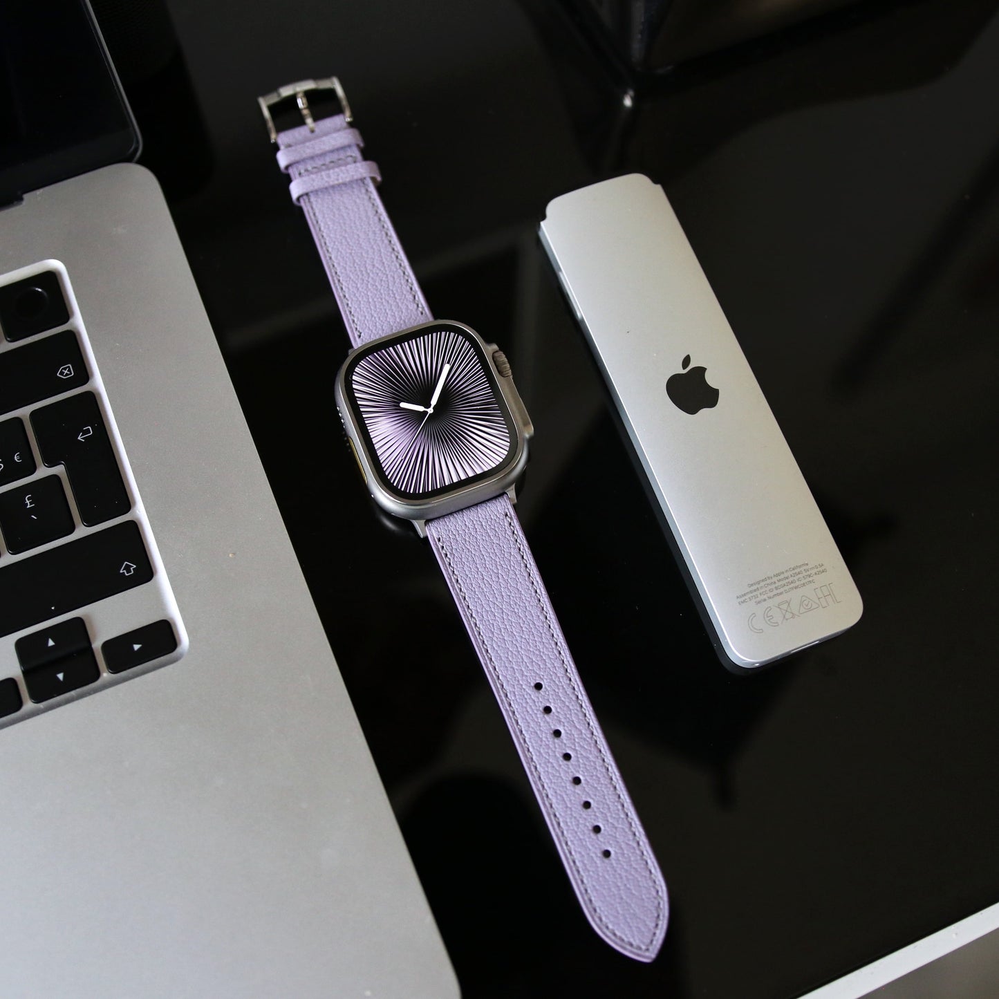Apple watch band - Lavande Luxe Edition - French Chèvre leather