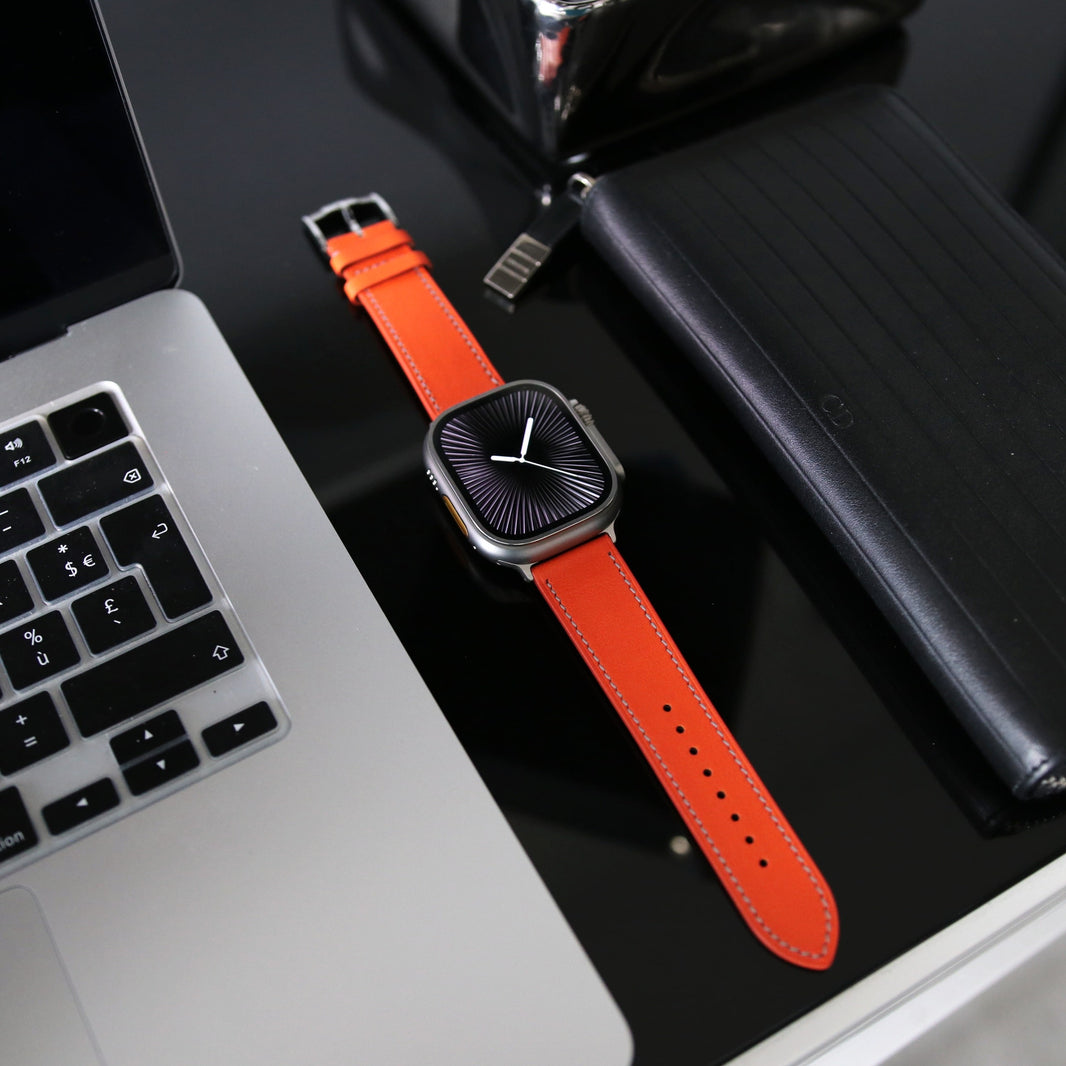 Apple Watch Band - Lava Edition - French Barénia leather