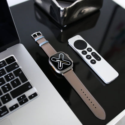 Apple Watch Band - Terre Bleue Edition - French swift leather