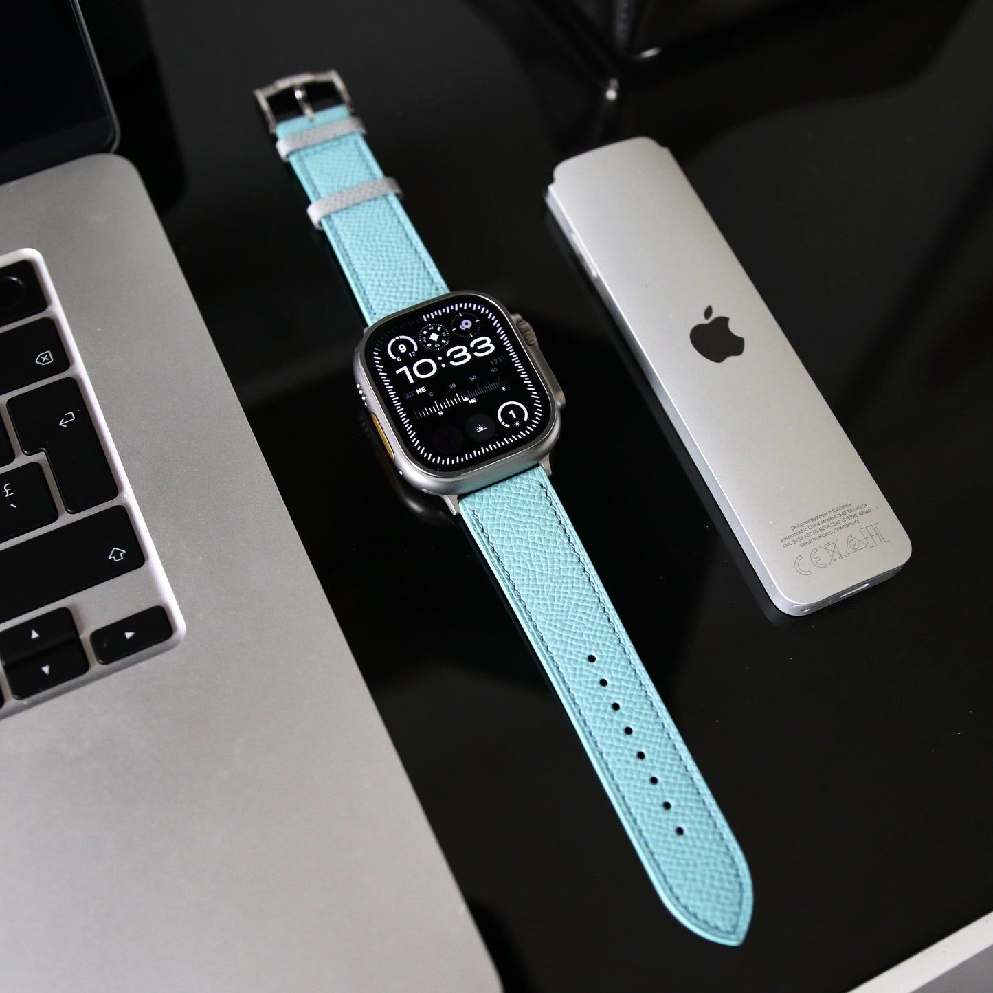 Apple Watch band - Blue Lagoon Edition - French Epsom leather