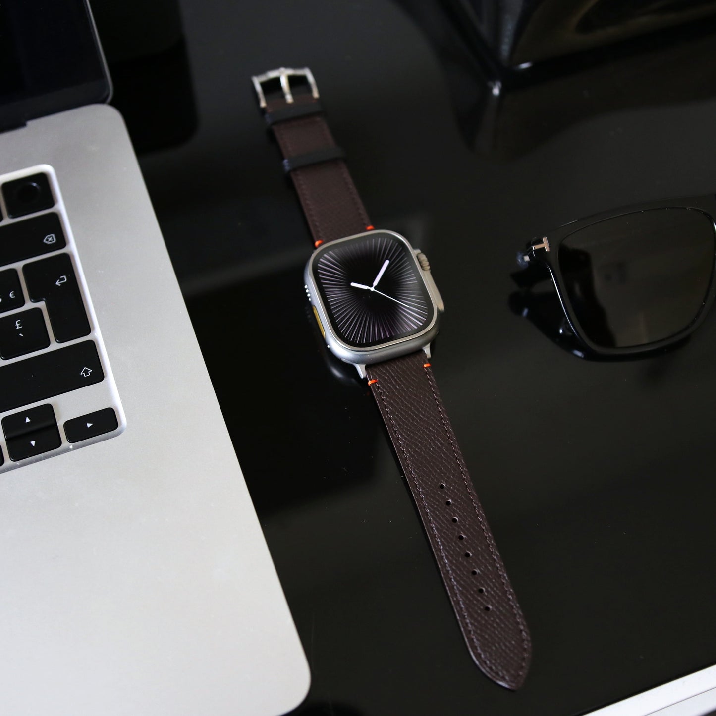 Apple Watch band- Brun Ultra Edition - French Epsom leather