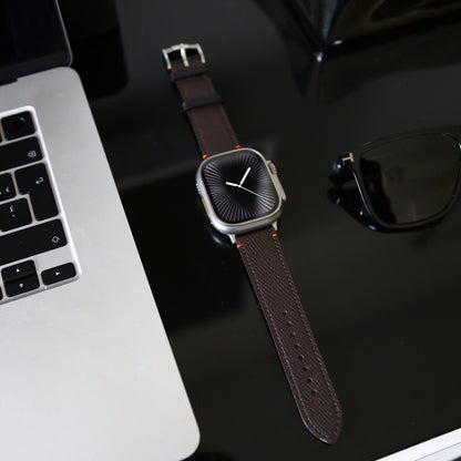 Apple Watch band- Brun Ultra Edition - French Epsom leather