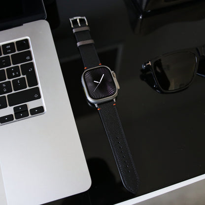 Apple Watch Band - Noir Ultra Edition - French Epsom leather
