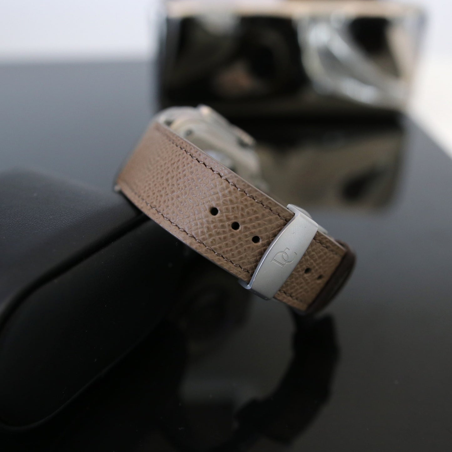 Apple Watch Band - Dark Mocha duo Edition - French Epsom leather