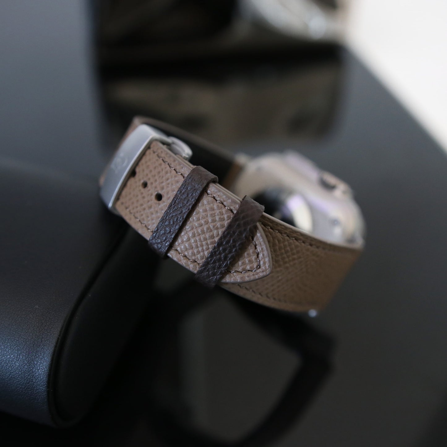 Apple Watch Band - Dark Mocha duo Edition - French Epsom leather
