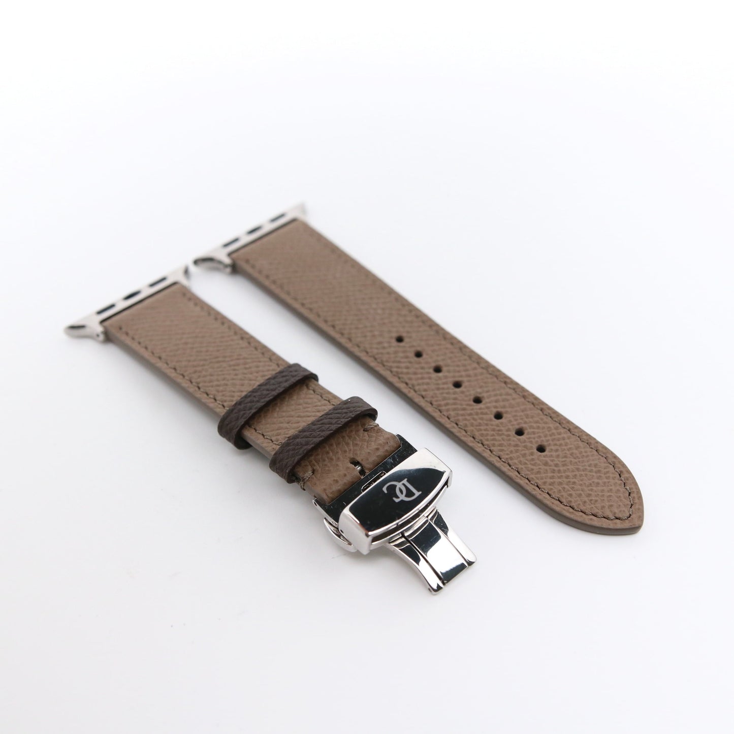 Apple Watch Band - Dark Mocha duo Edition - French Epsom leather