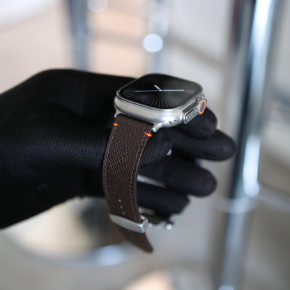Apple Watch band- Brun Ultra Edition - French Epsom leather