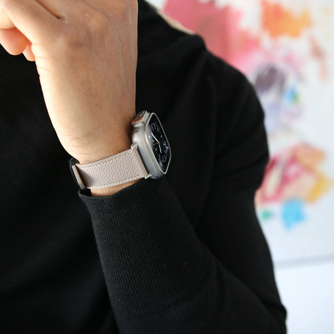 Apple Watch Band - Sandstone Duo Edition - French Epsom leather