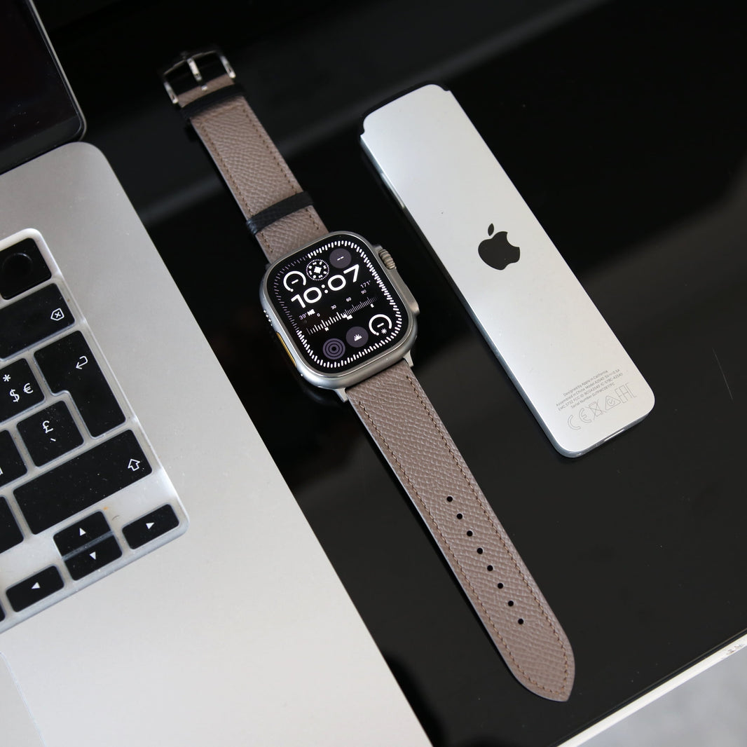 Apple Watch Band - Sandstone Duo Edition - French Epsom leather
