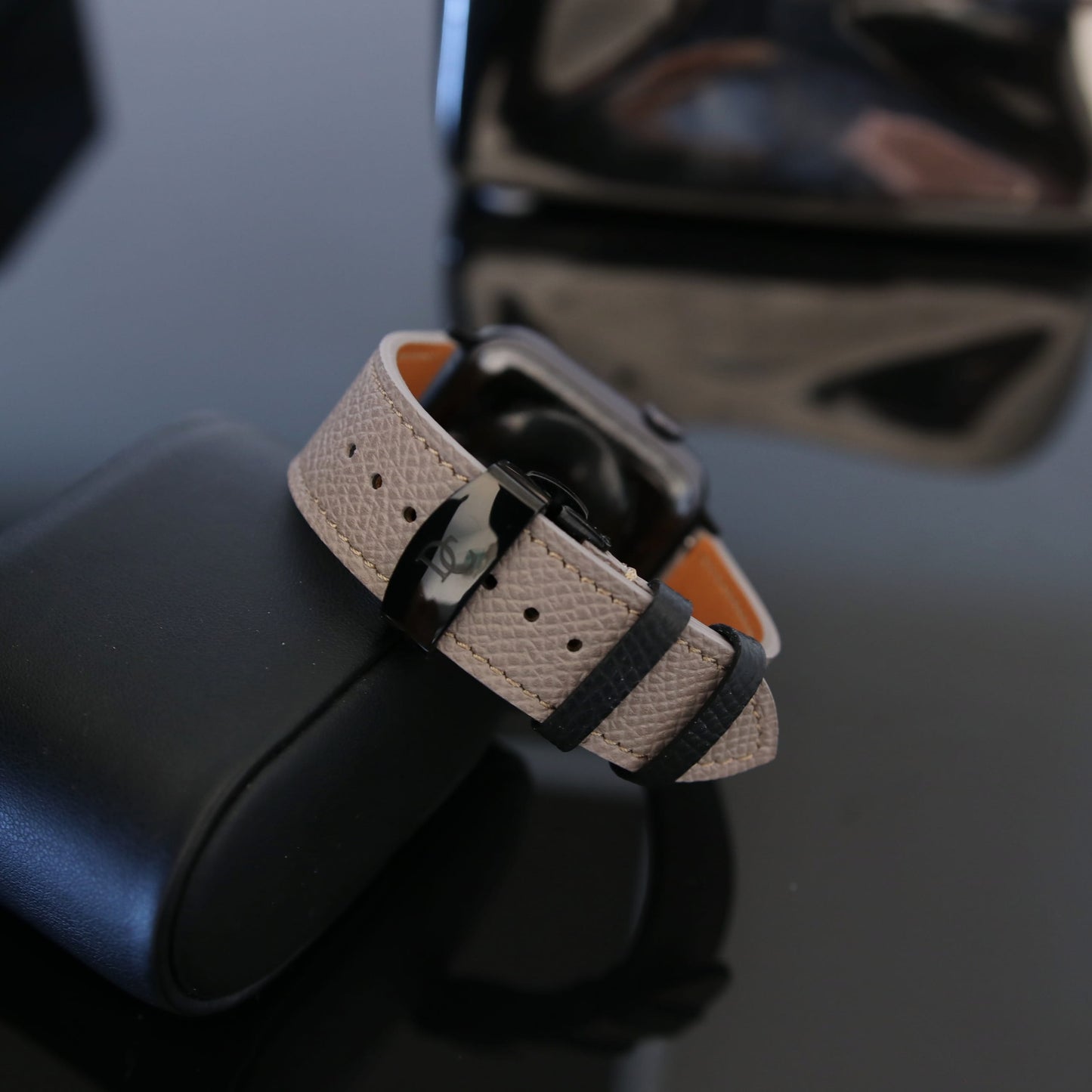 Apple Watch Band - Sandstone Duo Edition - French Epsom leather