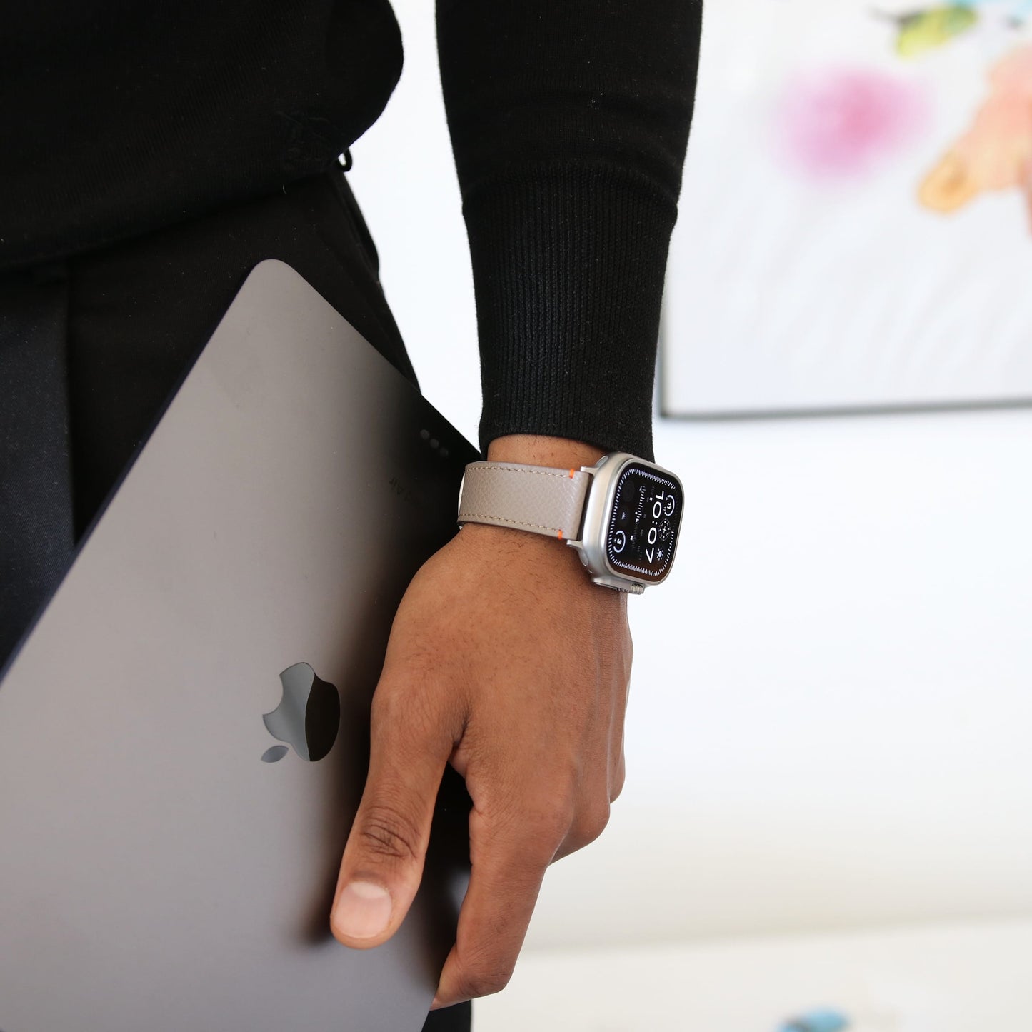 Apple Watch Band - Sandstone Ultra Edition - French Epsom leather