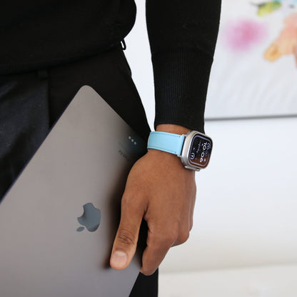 Apple Watch Band - Miami Blue Duo Edition - French Epsom leather