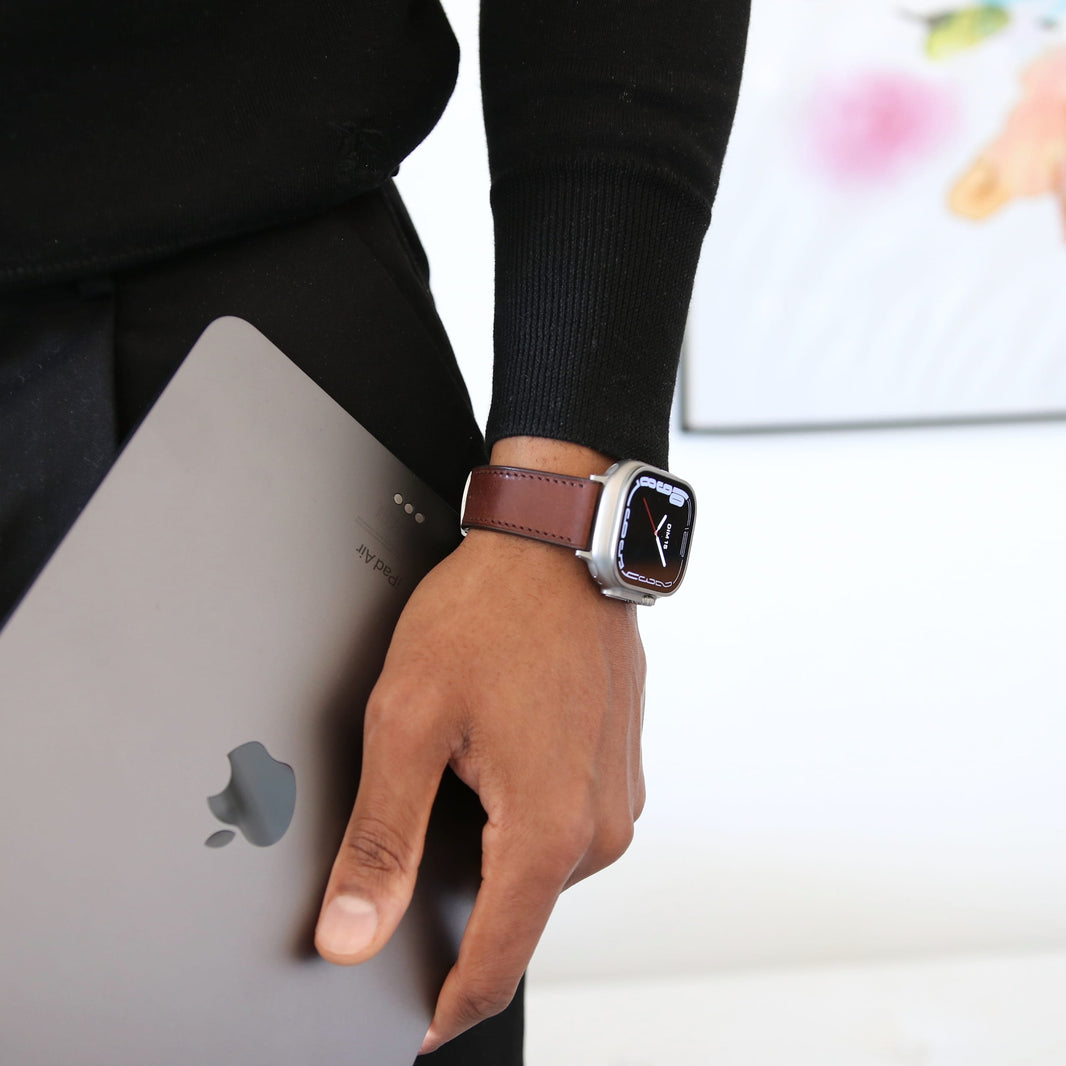 Apple Watch Band - Ombre Brun Edition - Italian Martino Leather