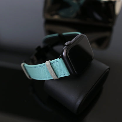 Apple Watch band - Blue Lagoon Edition - French Epsom leather