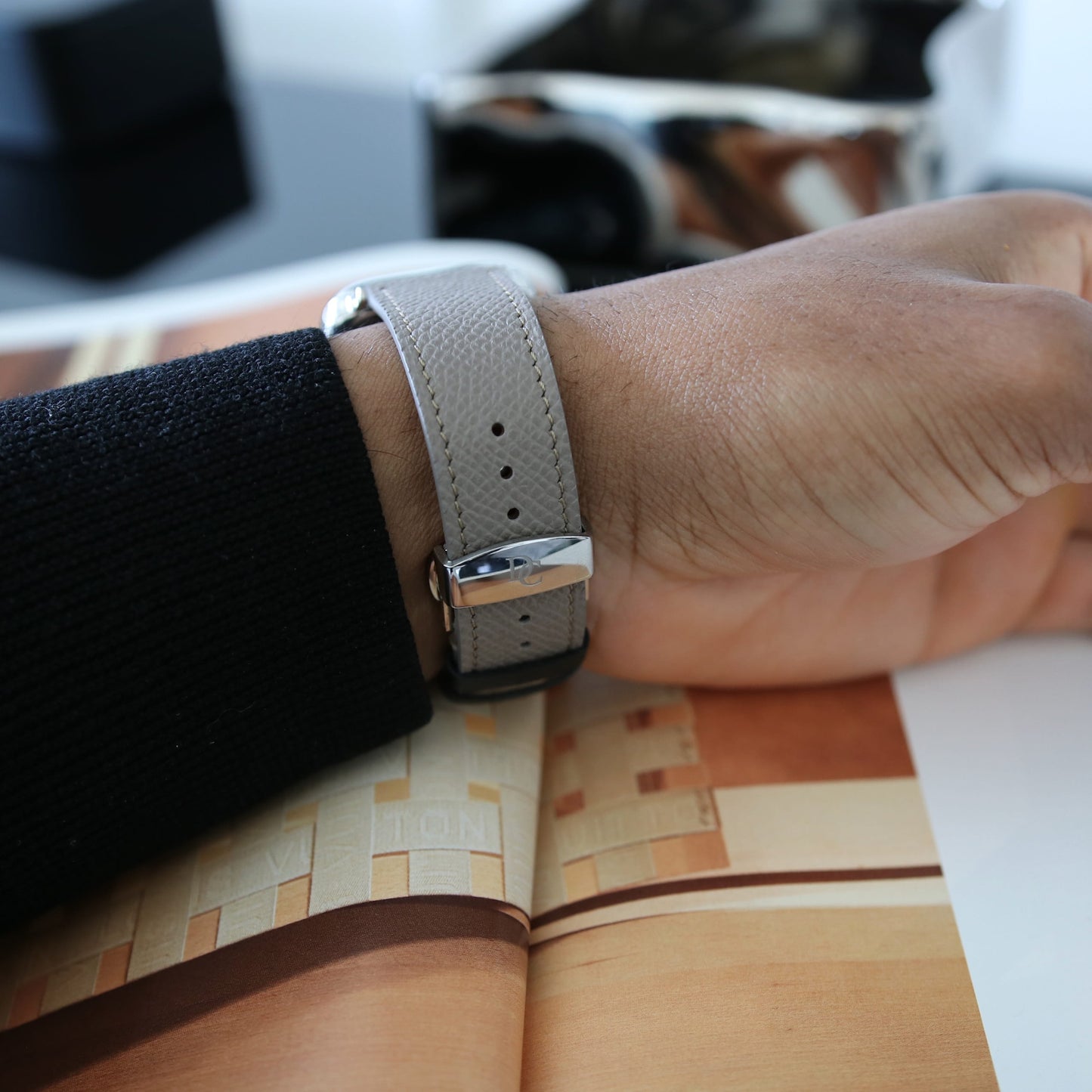 Apple Watch Band - Sandstone Duo Edition - French Epsom leather