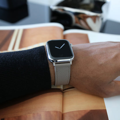 Apple Watch Band - Sandstone Duo Edition - French Epsom leather