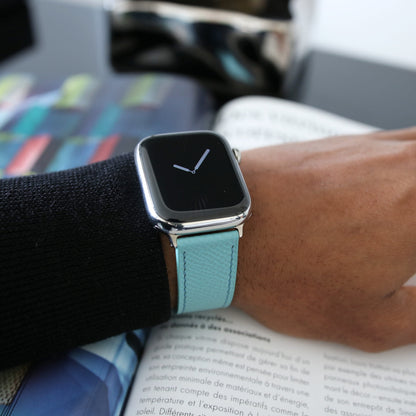 Apple Watch band - Blue Lagoon Edition - French Epsom leather