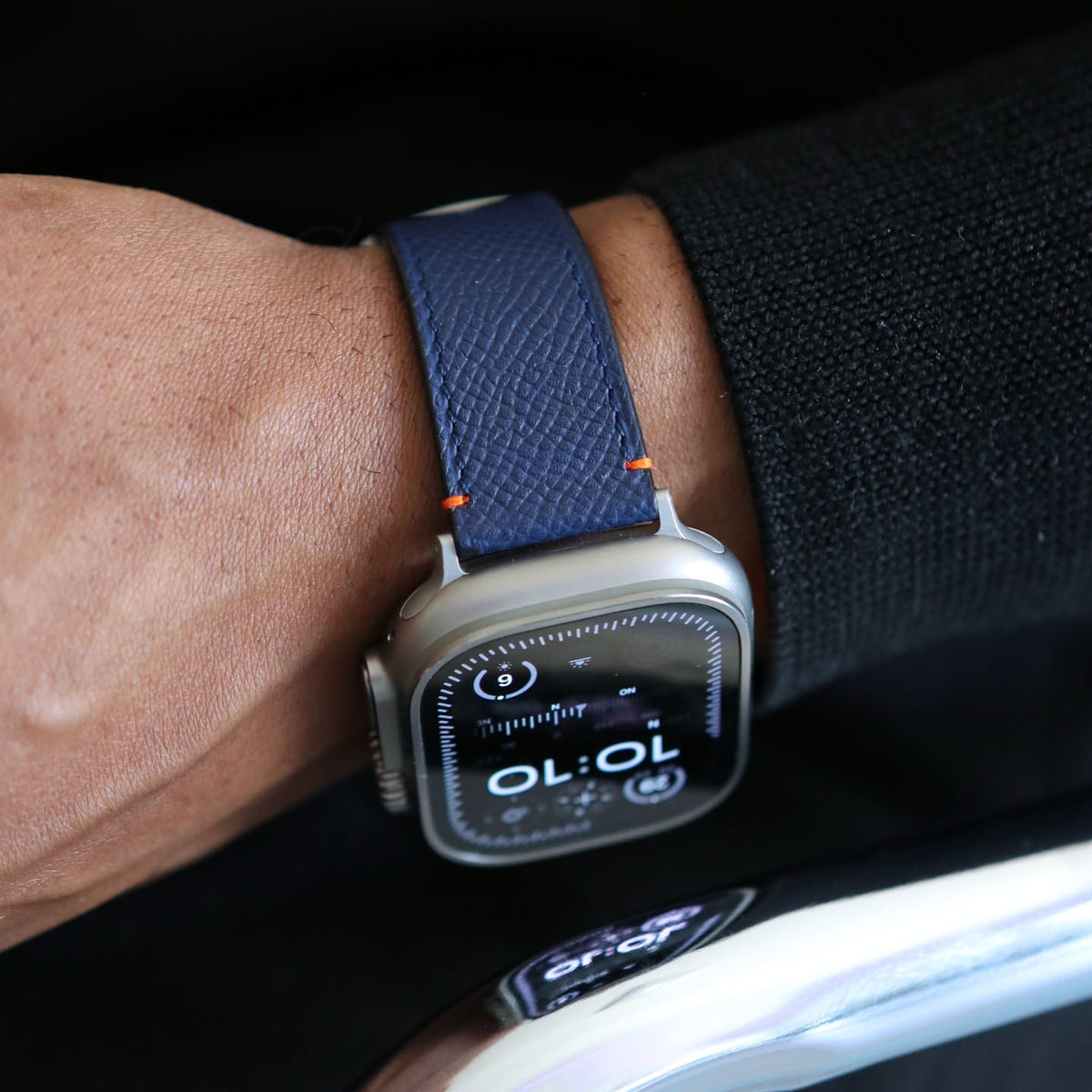 Apple Watch band- Bleu Nuit Ultra Edition - French Epsom leather