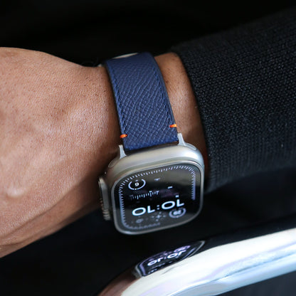 Apple Watch band- Bleu Nuit Ultra Edition - French Epsom leather