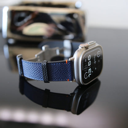 Apple Watch band- Bleu Nuit Ultra Edition - French Epsom leather