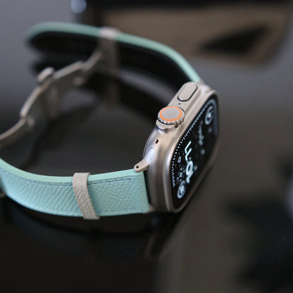 Apple Watch band - Blue Lagoon Edition - French Epsom leather