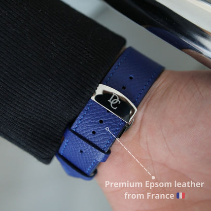 Apple Watch Band - Royal Blue Edition - French Epsom leather