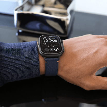 Apple Watch band- Bleu Nuit Ultra Edition - French Epsom leather
