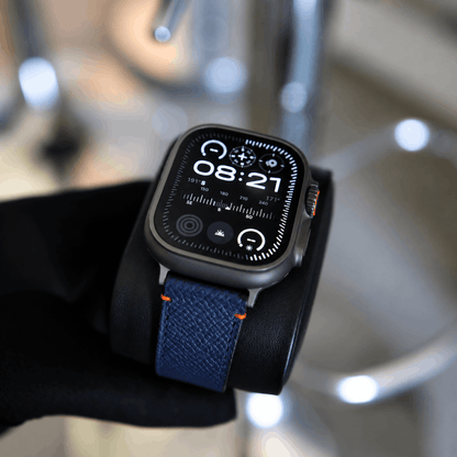 Apple Watch band- Bleu Nuit Ultra Edition - French Epsom leather