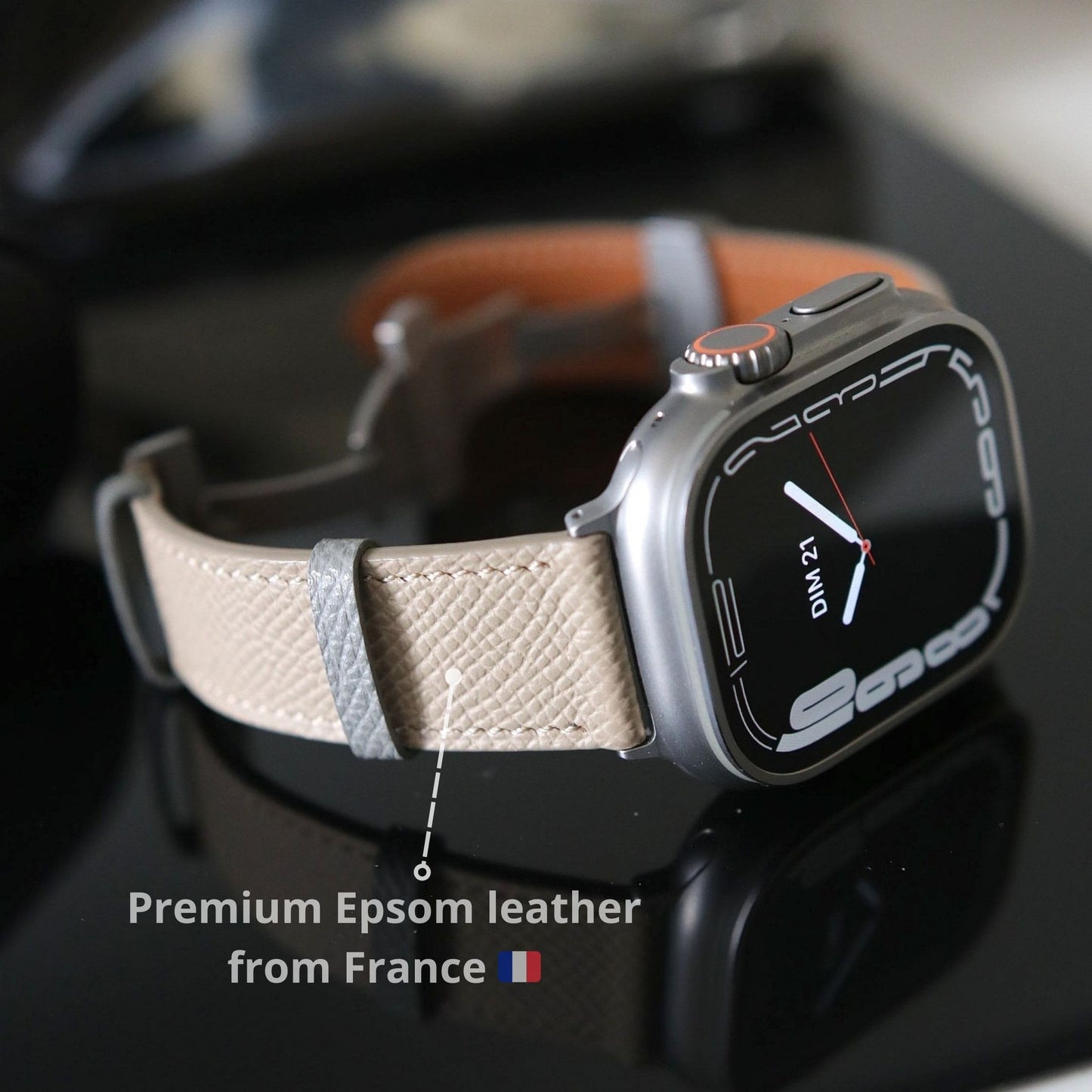 Apple Watch Band - Desert Edition - French Epsom leather
