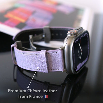 Apple watch band - Lavande Luxe Edition - French Chèvre leather