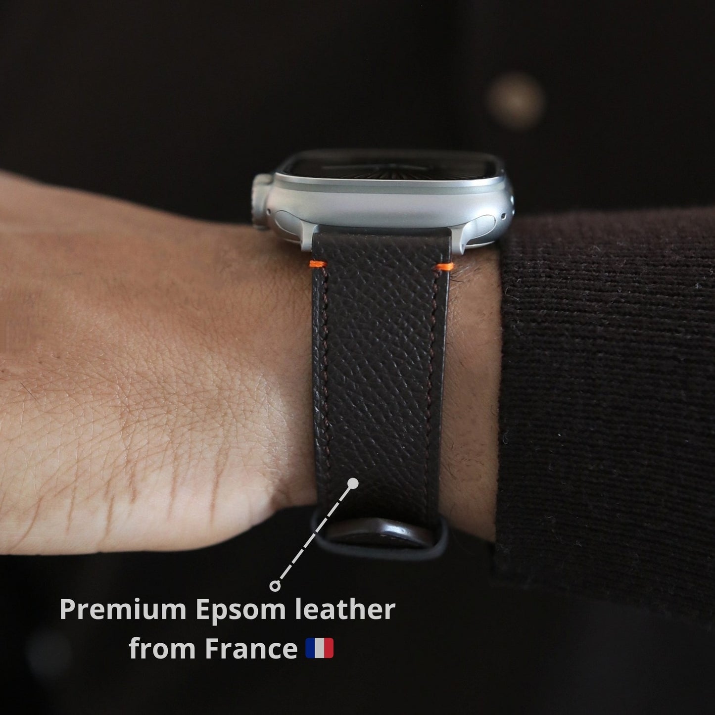 Apple Watch band- Brun Ultra Edition - French Epsom leather